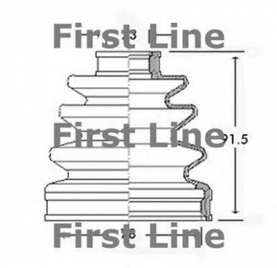 FIRST LINE fcb2586 -  Пыльник, приводной вал